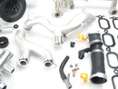 Jaguar 5.0L V8 Cooling System Upgrade Parts - Aluminum Crossover Pipes, Thermostat Outlet Hose, Brass Hose Bleeder Screw