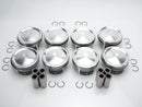 Oversized +0.75mm piston set for Jaguar AJ133 5.0L V8 supercharged engine, ideal for performance upgrades.