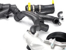 Jaguar coolant crossover pipes AJ813917, C2Z28536 part of the cooling system replacement kit for 5.0L V8 engines.