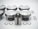 2010-2017 Jaguar piston assembly with rings, compatible with F-Type, XJ, XF models.
