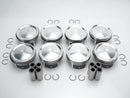 Set of 8 oversized pistons with rings +0.25mm for 2010-2017 Jaguar AJ133 5.0L V8 supercharged
