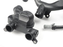 Jaguar Thermostat AJ813986 AJ814048 & Heater Outlet Hose AJ813565 Replacement for 5.0L V8 Engine Cooling System