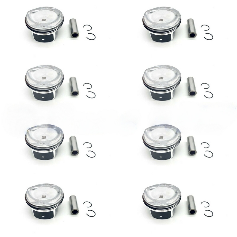 2010-2015 Jaguar Piston Assembly Set with Rings (8) STD for AJ133 5.0L V8