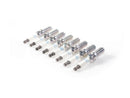 2010–2019 Jaguar 5.0L V8 AJ133 engine spark plugs set of 8, OE-quality aftermarket replacement, fits F-Type XF XJ XK
