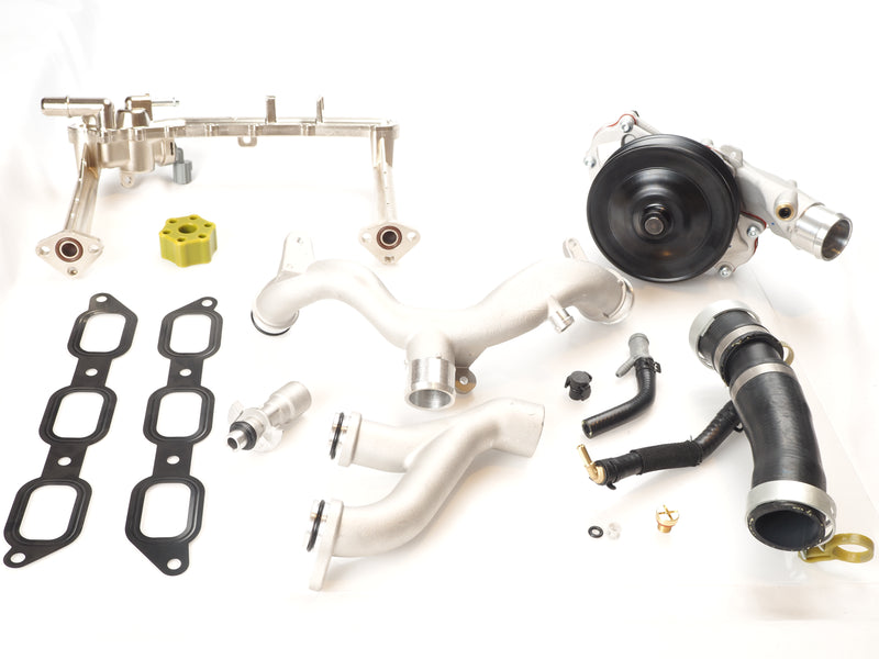 Cooling System Upgrade Kit for 2013 Jaguar XJ XF AJ126 3.0L V6 sc, includes Water Pump, Thermostat, Crossover Pipes & More