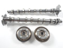 Mercedes-Benz M270 2.0L turbo intake and exhaust camshafts with VVT sprockets, OE 2700501101 and 2700500101