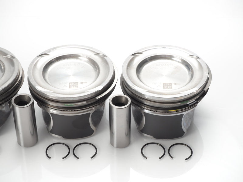 Mercedes Benz oversized piston with rings set of 4, OEM
