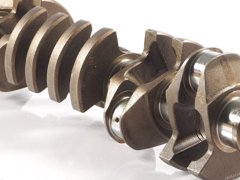 Close up view of Land Rover Engine Crankshaft replacement for 2019-2023 models. Part
