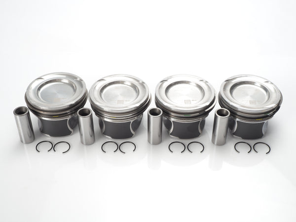 Set of 4 +0.50mm pistons with Rings for 2016-2021 Mercedes Benz 2.0L L4 Turbo M274. OEM # 2740302417, 2740301517 