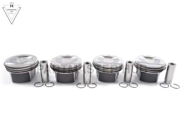 2003-2011 Mercedes Benz Piston w/Rings Set of (4) STD - M271 1.8L L4 Turbocharged – 2710305017