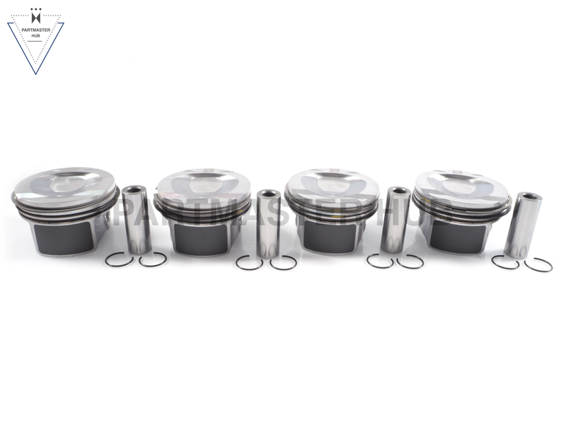 2003-2011 Mercedes Benz Piston w/Rings Set of (4) STD - M271 1.8L L4 Turbocharged – 2710305017