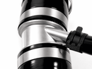 Aluminum coolant outlet hose upgrade eliminates common OEM plastic cracking and coolant leak failures for AJ126 & AJ133
