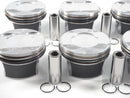 Audi 3.0L V6 Turbo TFSI EA839 piston set with rings, standard size aftermarket OE-quality engine rebuild part