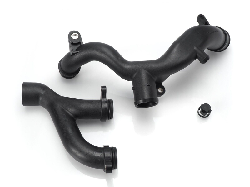 High-quality coolant outlet pipe for Jaguar F-Pace, F-Type, XF, and XE models, ensuring reliable engine cooling