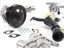 Jaguar AJ126 cooling upgrade kit with water pump for 3.0L V6 supercharged, designed to fix coolant leaks. Fits XF, XE
