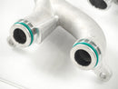 Aluminum water outlet coolant crossover pipe upgrade for Jaguar AJ126 3.0L V6 and AJ133 5.0L V8 replacing OE AJ813917