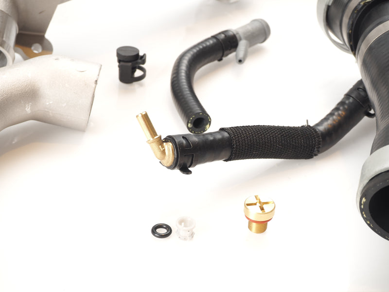 Jaguar Aluminum Oil Cooler Inlet Tube & Thermostat Outlet Hose – Engine Cooling System Upgrade Kit for AJ126 3.0L V6 SC
