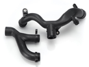 Coolant crossover pipe for Jaguar AJ126 3.0L V6 & AJ133 5.0L V8 engines, designed for optimal cooling performance