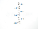 Jaguar engine fuel injector seal kit 2010-2024 F-Pace F-Type XF XE XJ 6 pcs 2.0L L4 3.0L V6 5.0L V8