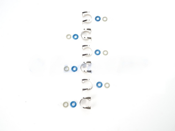 Jaguar engine fuel injector seal kit 2010-2024 F-Pace F-Type XF XE XJ 6 pcs 2.0L L4 3.0L V6 5.0L V8