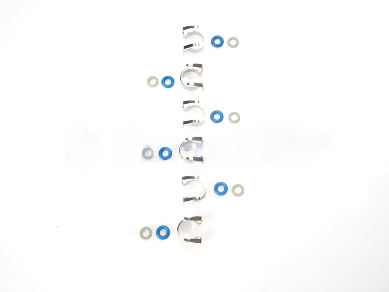 Jaguar engine fuel injector seal kit 2010-2024 F-Pace F-Type XF XE XJ 6 pcs 2.0L L4 3.0L V6 5.0L V8
