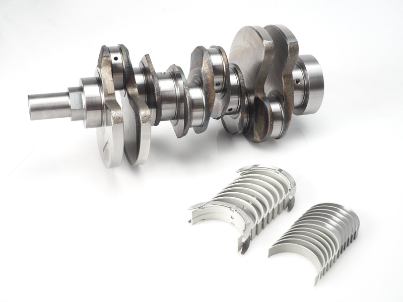 Complete Jaguar engine rebuild kit including forged crankshaft, connecting rods, and main bearings for V6 diesel 