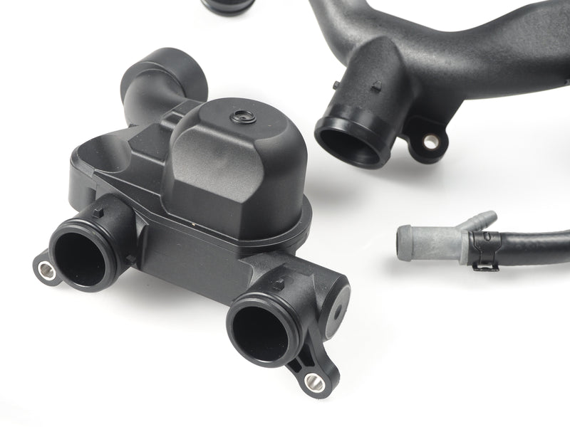 Jaguar Thermostat AJ813986 AJ814048 & Heater Outlet Hose AJ813565 Replacement for 5.0L V8 Engine Cooling System