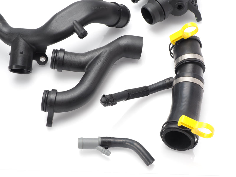 Jaguar Thermostat Hose C2Z28258, Heater Outlet AJ813565, Coolant Crossover Pipes Replacement for 2013 XF XJ AJ126 3.0 V6 SC 