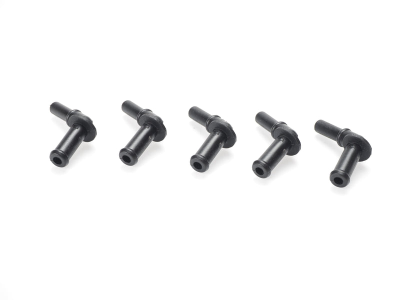 Jaguar thermostat water outlet tube connectors (5PCS) for AJ126 3.0L V6 and AJ133 5.0L V8. fits F-Type, XF, XJ, XK 