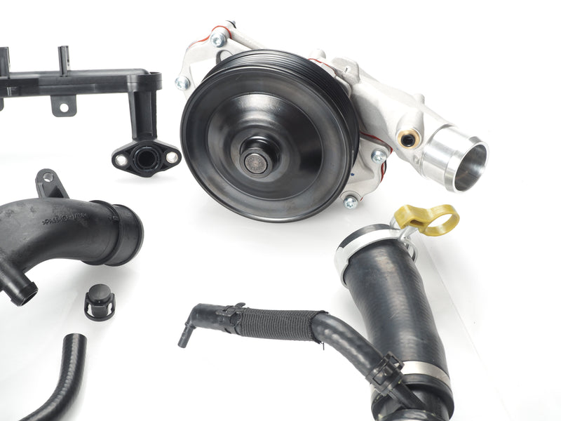 Jaguar Water Pump AJ812119 & Thermostat Hose C2Z28258 for 5.0L V8 Engine Cooling kit - Fits F-Pace, F-Type 2019-2022