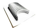 Aftermarket OE-quality oversized +0.25mm main bearings for Land Rover AJ126 3.0L V6 supercharged engine rebuilds