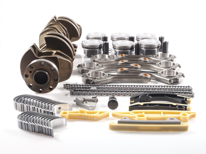 Land Rover AJ20P6 3.0L L6 Turbo Engine Long Block Rebuild Kit: crankshaft, pistons, bearings & timing chain kit