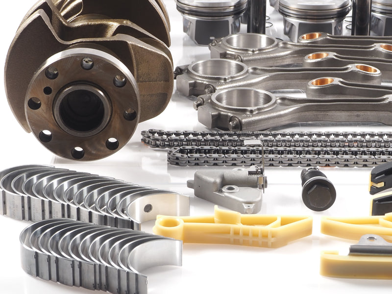 Land Rover AJ20P6 3.0L L6 Turbo Engine long block rebuild kit including crankshaft, rods, timing chain kit & bearings