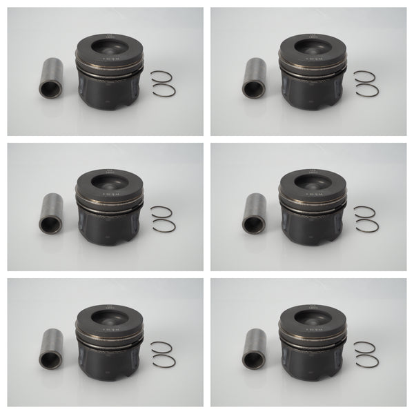 2010-2022 Land Rover piston with rings set of 6 for 3.0L V6 turbo diesel engine