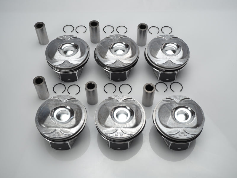 2014-2020 Land Rover Piston with Rings Set of 6 Oversized +0.50mm AJ126 3.0L V6 for Range Rover, Discovery, Velar, LR4