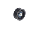 Upper serpentine belt idler pulley for Land Rover AJ126 3.0L V6 and AJ133 5.0L V8 engines, 100mm diameter
