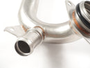 Mercedes M264 2.0L L4 Turbo coolant crossover pipe metal upgrade, OE 2642004201, fits 2019–2023 C300, E350, GLC300