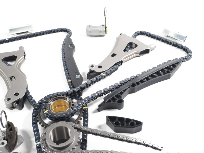 Timing Chain Kit for Mercedes Benz M278 M157 4.6L 4.7L 5.5L V8 engines, includes Tensioners & Chain guides, 2012-2020 models