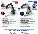 OEM vs upgraded aluminum coolant pipe LR121446 Land Rover 3.0L AJ300 thermostat hose replacement heavy duty upgrade