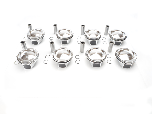 Oversized piston set (8) for 2018-2022 Land Rover AJ133 5.0L V8 engine, 0.50mm, LR113583 LR100471