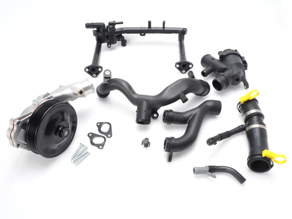 Engine Cooling System replace Kit for 2013 Jaguar XF and XJ - AJ126 3.0L V6 with Water Pump, Thermostat, Heater Pipe
